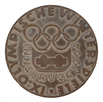 1964 Bill Christian Innsbruck Winter Olympics Participation Medal (Christian LOA)